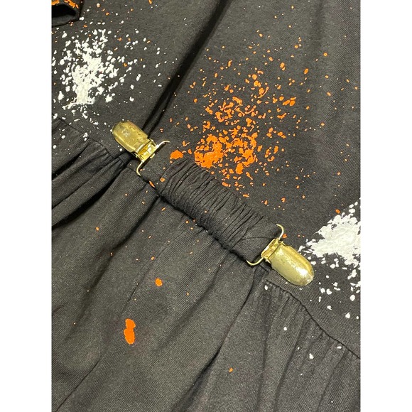 LA Artwear Vintage Halloween Dress Made in USA Painted Glitter RARE Size XL - Picture 6 of 12